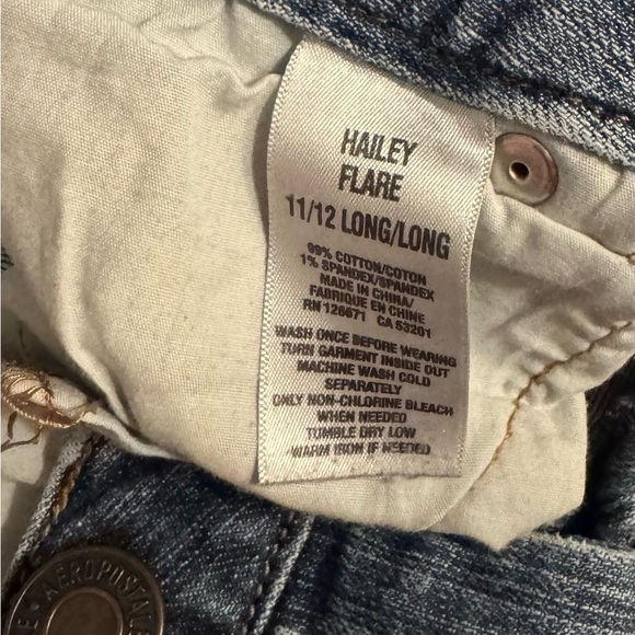 Preowned Aeropostale Hailey Flare Jeans Size 11/12 Long Item #PHK7273 - Picture 4 of 7